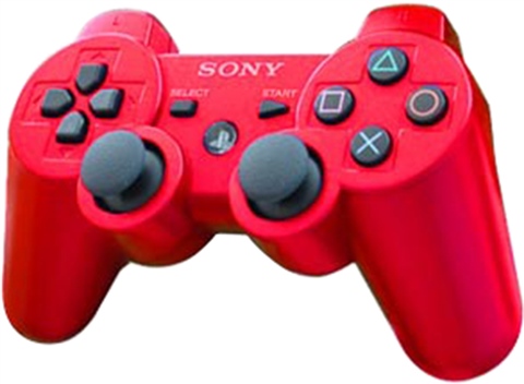 PS3 Official Dual Shock 3 Red Controller